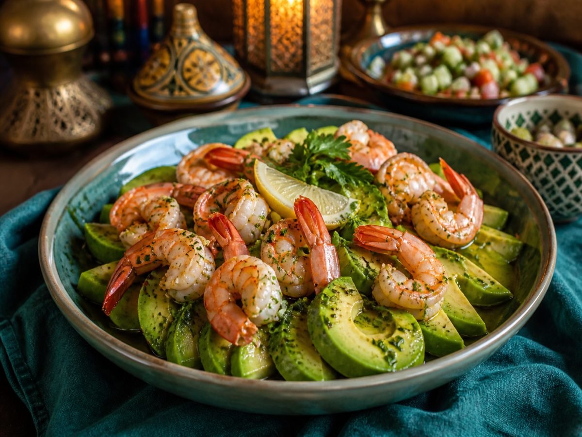 Shrimp with avocado | Star Fish Hajjoub