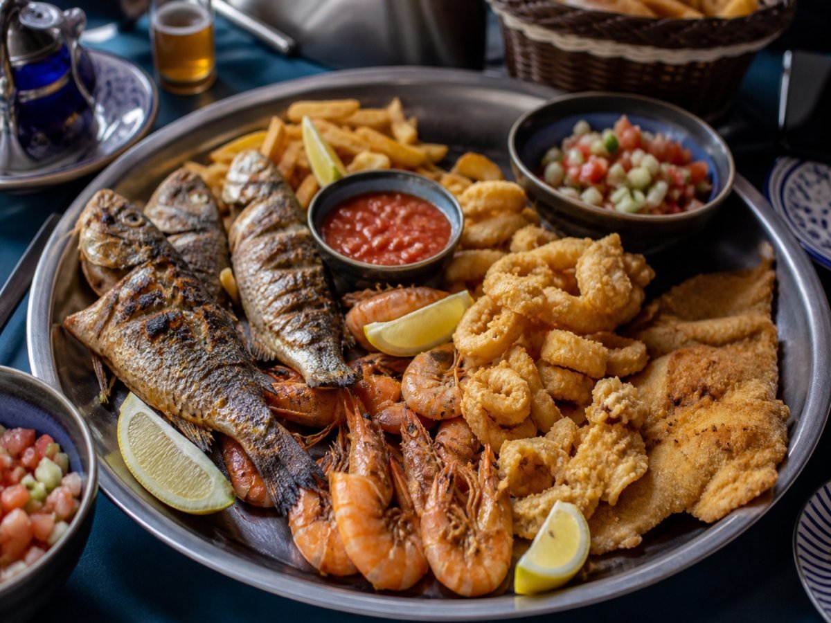 Star Fish complete family mixed platter | Star Fish Hajjoub