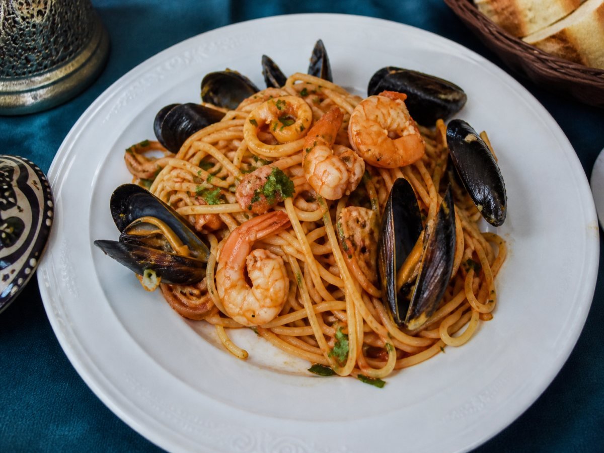 Seafood spaghetti | Star Fish Hajjoub